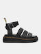 Women's Flat Sandals Flatforms in Black Color