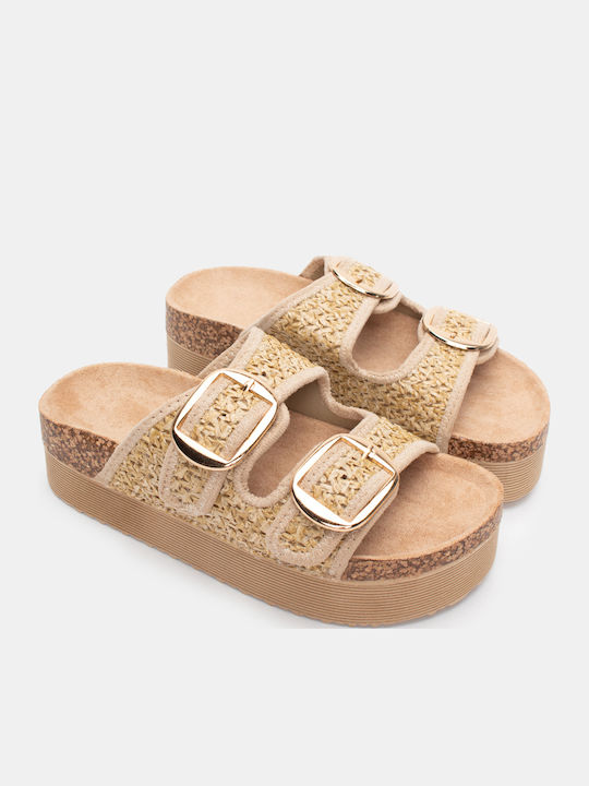 Luigi Flache Sandalen für Damen Flatforms in Be...