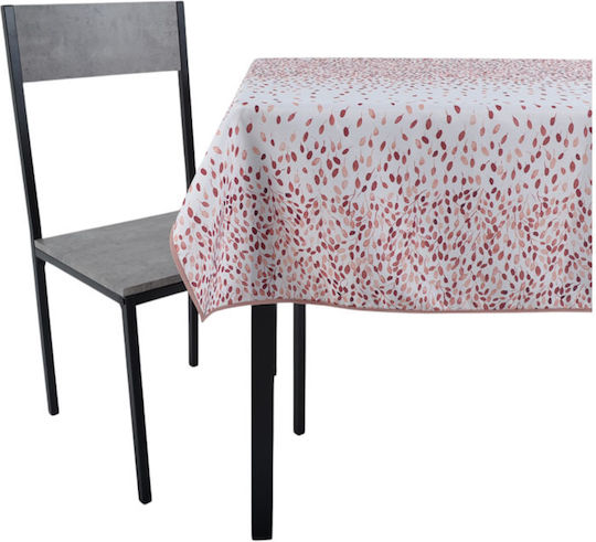 Ankor Tablecloth Stain Resistant Salmon Shades 140x220cm