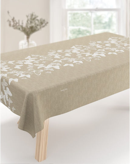 Saint Clair Τραπεζομάντηλο Αλέκιαστο Natural 145x220εκ.