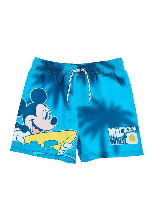 Superheroes Mickey Mouse Surf Kids Swimwear Swim Shorts Turquoise
