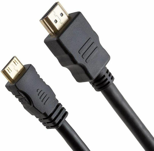 FeelWorld Кабел Мини HDMI Мъжки - HDMI Мъжки 1м Черен