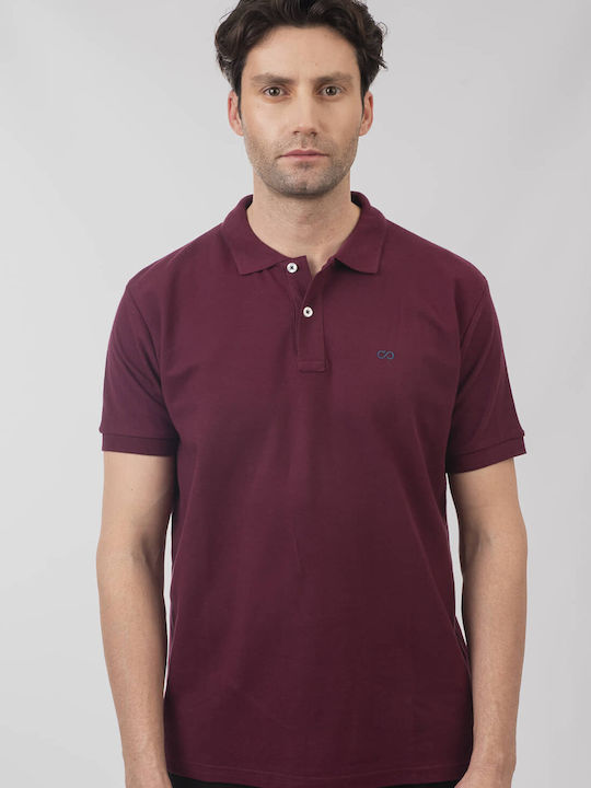 Double Polo T-shirt Μωβ
