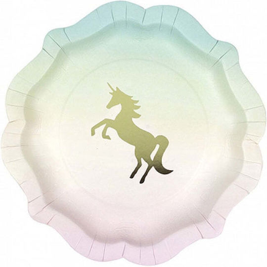 Talking Tables Partygeschirr für Party 12 Stück UNICORN-PLATTE