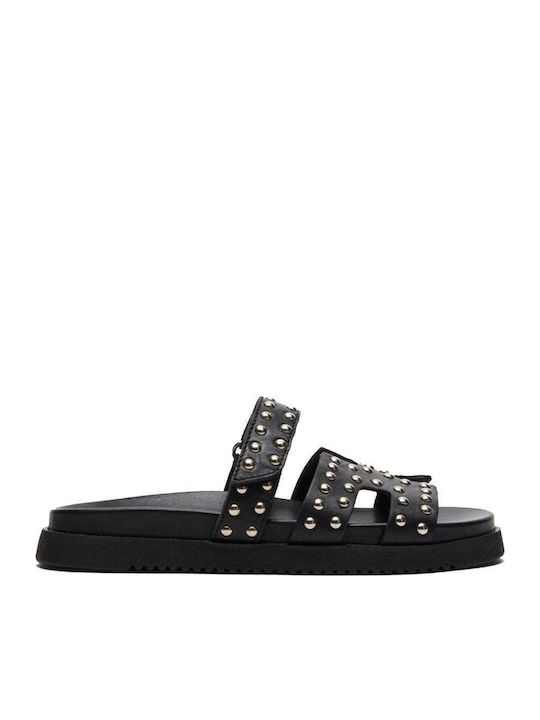 Steve Madden Leather Sandals Black