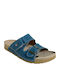 Women's Flat Sandals Flatforms in Blue Color