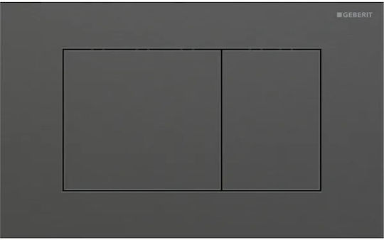Geberit Sigma Spülplatte Für Doppelspülung Edelstahl Schwarz Gebürstet Chrom