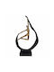 Decorative Polyester Figure Dancing Pose Black Gold Color 25.4x9x41.4cm Ankor Ankor 844418