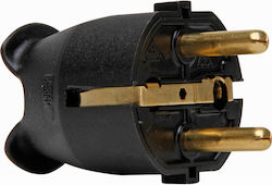 Schuko Plug Male Black 1-k175705003