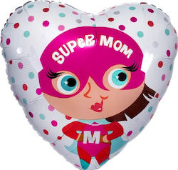 Μπαλόνι Foil Καρδούλα Super Mom 45εκ Μπαλόνι Foil Καρδούλα Super Mom 45εκ