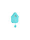 Karlsson Cuckoo Wall Clock Plastic Turquoise 21.5x41cm