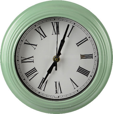 Kaemingk Αθόρυβο Ρολόι Τοίχου Πλαστικό Ø22.7cm