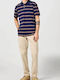 Texas Men's Trousers Elastic Slim Fit Beige