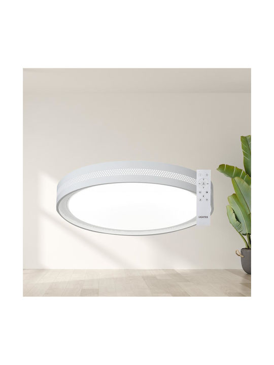 Lightex Φωτιστικό Πλαφονιέρα LED με Τηλεχειριστήριο