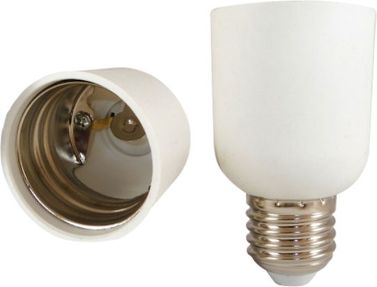 Universe Socket Extension for Socket E27 in White color Set 1pcs 1-U006675