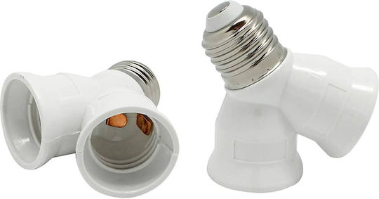 Electraline Prelungitor Dulie pentru Dulie E27 în culoarea Alb Set 1buc