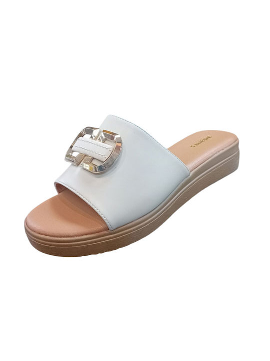 Damenplattformen Beige
