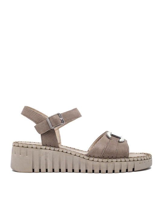 Anatomische Damenplattformen Beige