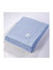 Down Town Home Blanket Cot Cotton Blue 90x120cm