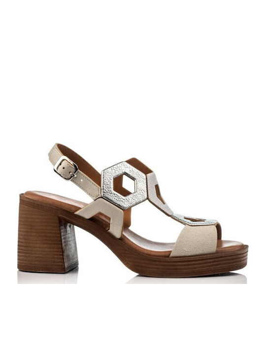 Boxer Leather Sandals White