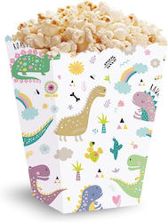 Cutii de Popcorn din Hârtie Baby Dinozaur – 5 Bucăți