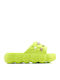 Women's Flip Flops with Green Platform Style