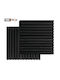 3D Wooden Decorative Sound-Absorbing Wall Panel – Square – Fibrotech – “Black Oak” – 52cm X 52cm – 2 Pcs 2344645