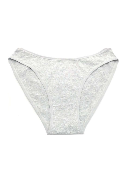Topaki Cotton Women's Briefs Gray