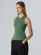 Women's Athletic Blouse Sleeveless Duck Green