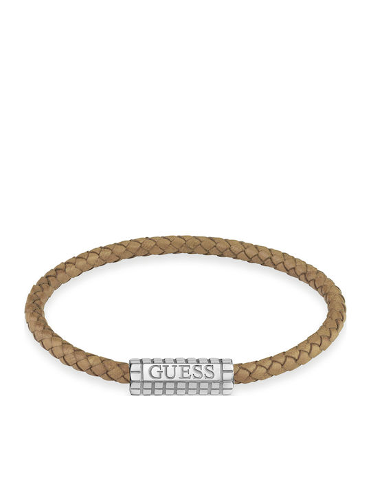 Guess Men's Leather Bracelet 21cm