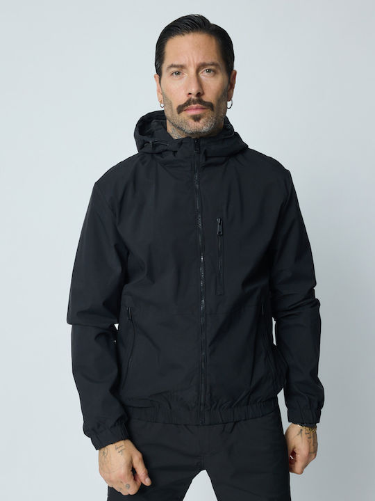 Jacke Wasserdicht und Winddicht Black