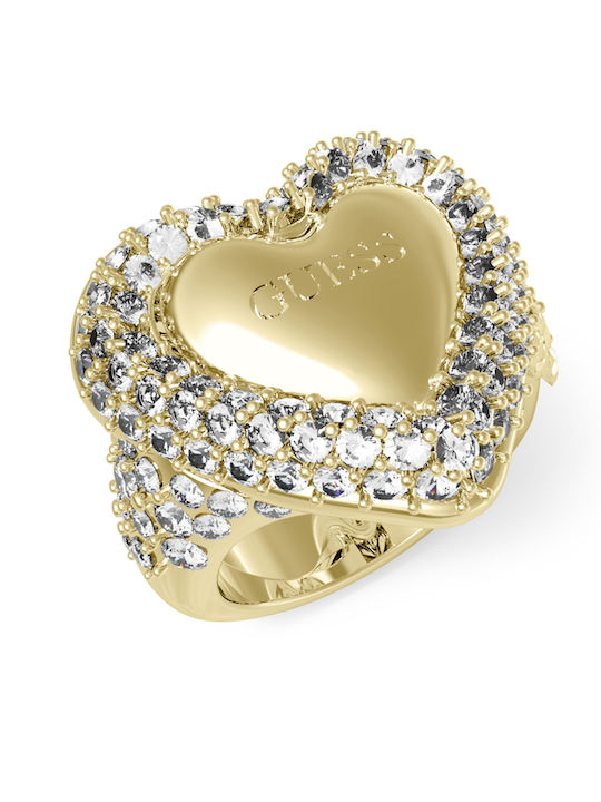Guess Ring made of Steel Gold Plated