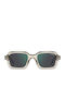 Carrera Unisex Sunglasses With Transparent Horn-Rimmed Frame And Grey Lens 358/S R1T/MT