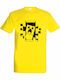Tricou Unisex "Minecraft Face" Lămâie
