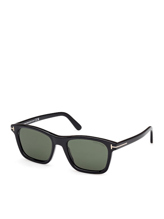 Tom Ford Unisex Γυαλιά Ηλίου με Μαύρο Κοκκάλινο Σκελετό και Πράσινο Ντεγκραντέ Φακό TF1179 01N