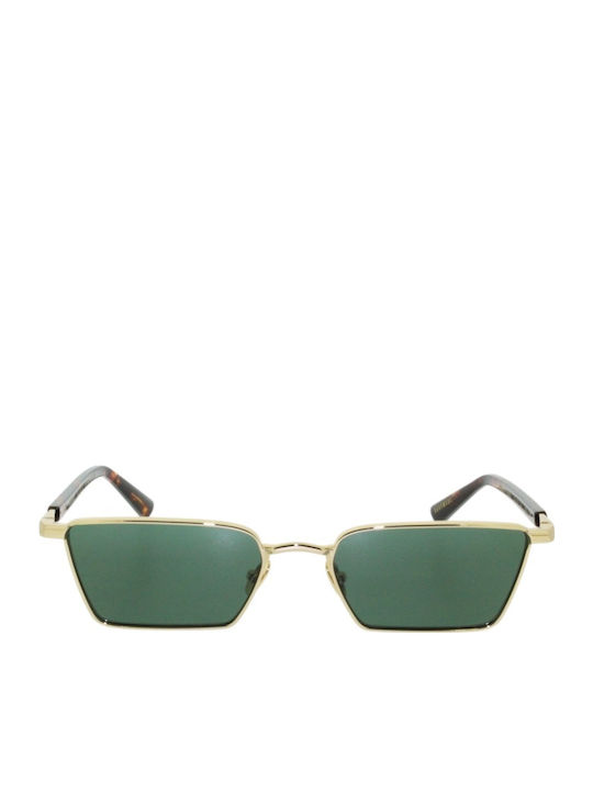 Gast Aurea Women's Sunglasses with Gold Metal Frame and Green Lens AUR01