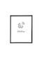 Monochrome Border Photo Frame 35x50cm Black Gtr