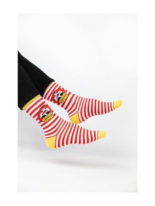 Looney Tunes Socks Red Looney Tunes Socks Red