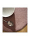 Gofis Home Round Plastic Pink Placemats