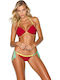 Set Bikini Push Up Κόκκινο