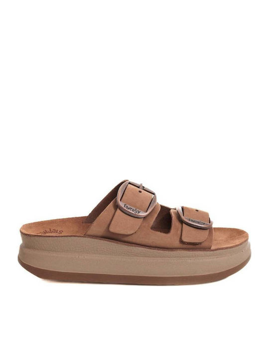 Fantasy Sandals Zefi Leather Women's Flat Sanda...
