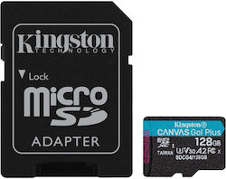 Kingston Canvas Go Plus microSDXC 128GB Class 10 U3 V30 A2 UHS-I Kingston Canvas Go Plus microSDXC 128GB Class 10 U3 V30 A2 UHS-I