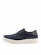 Leder Herren Freizeitschuhe Blau