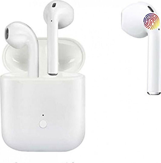 Leewello LY-036 Earbud Bluetooth Handsfree Ακουστικά με Θήκη Φόρτισης Λευκά