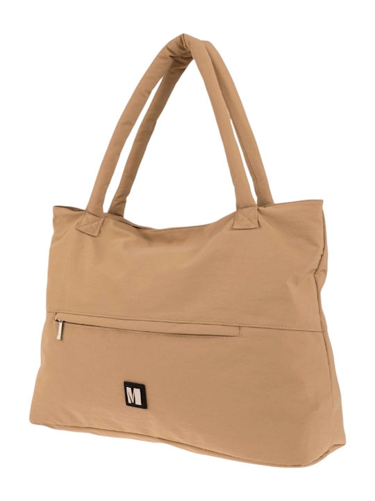 Modissimo Stoff-Strandtasche Beige