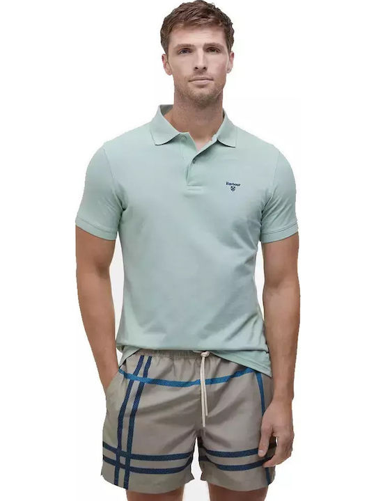 Barbour Polo Μπλούζα Κοντομάνικη Pale Apple