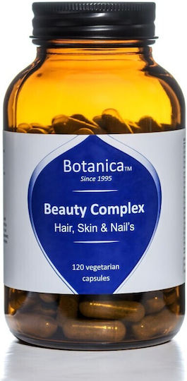 Botanica Bohemia Beauty Complex Хранителна Добавка за Здрава Коса Кожа и Нокти 120 Растителни Капсули