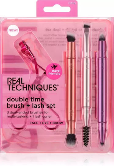 Real Techniques Professionell Set mit Make-up-Pinseln für Lidschatten 4Stück