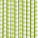 Grün-weiß karierte Papierstrohhalme, 10 Stück