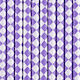 Plaid Purple and White Paper Straws 10 Pieces